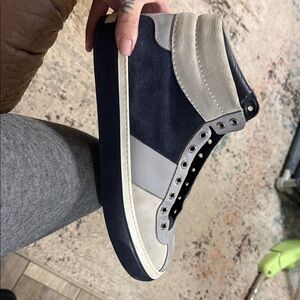Jimmy Choo Men's Sneakers - Navy and Gray